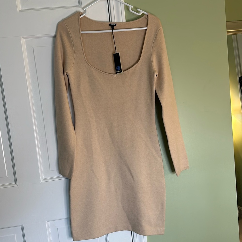 Revolve Monrow Supersoft Sweater Knit Sweetheart Dress
